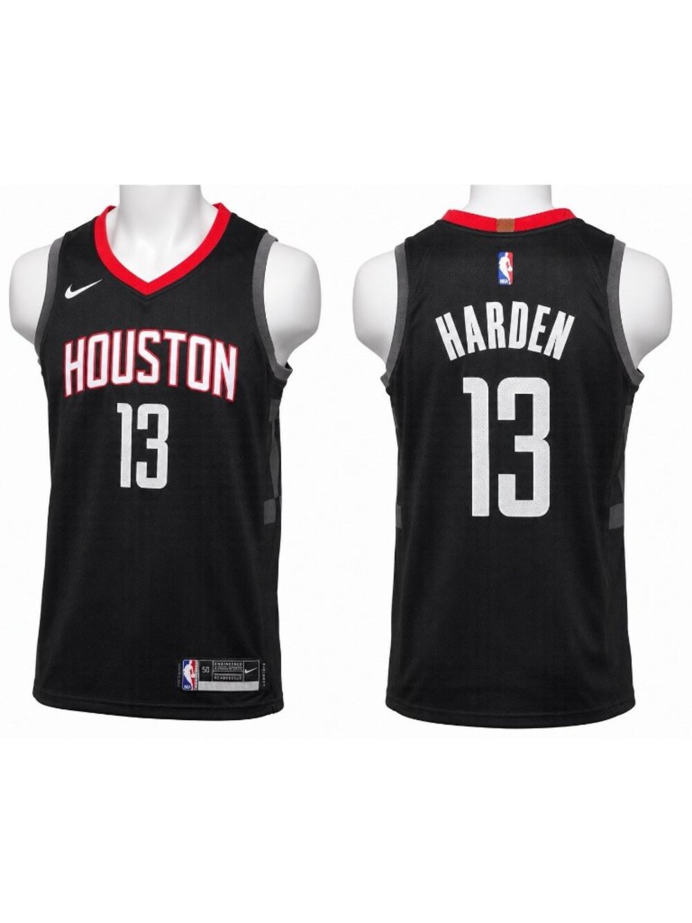 Nike Houston Rockets James Harden #13 Swingman Jersey Black Size 50 Large NBA